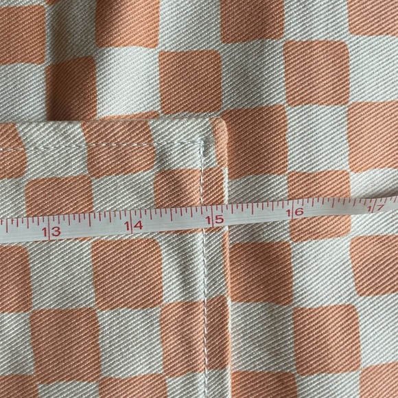 NWT Holiday The Label Kokomo Pillow Cover in Peach Checkerboard, 15” - Picture 4 of 4